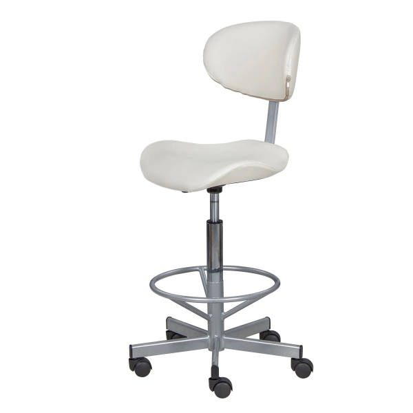Стул мастера КЕЙСИ высокий, хром с опорой для ног