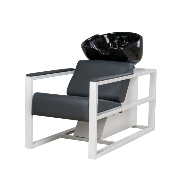 Парикмахерская мойка Дуглас на белом каркасе