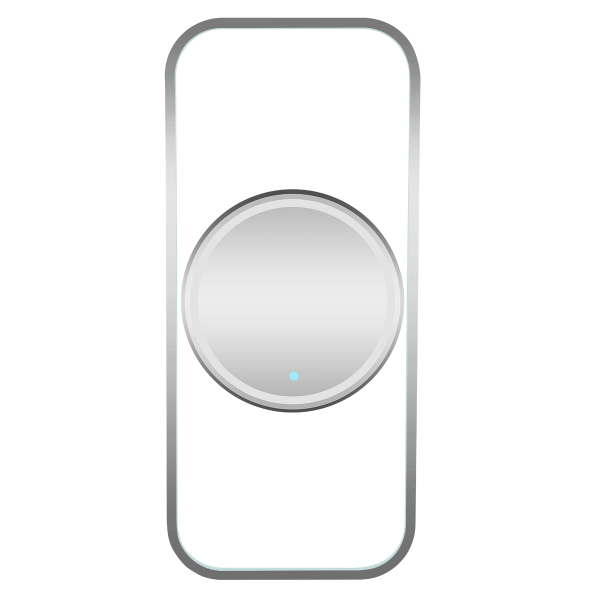 Парикмахерское зеркало МД-093, с подсветкой